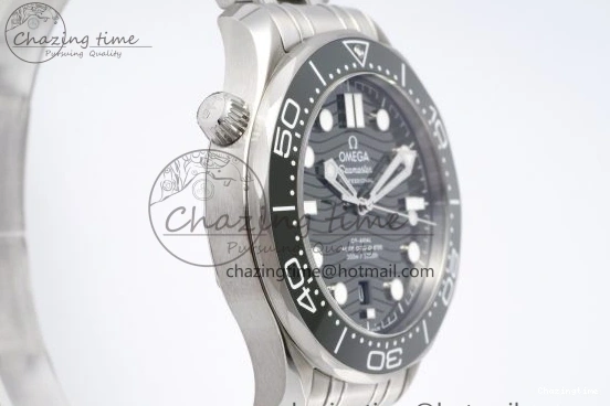 0123 Seamaster Diver 300M ZF 1:1 Best Edition Green Ceramic Green Dial on SS Bracelet A BestValue 7825